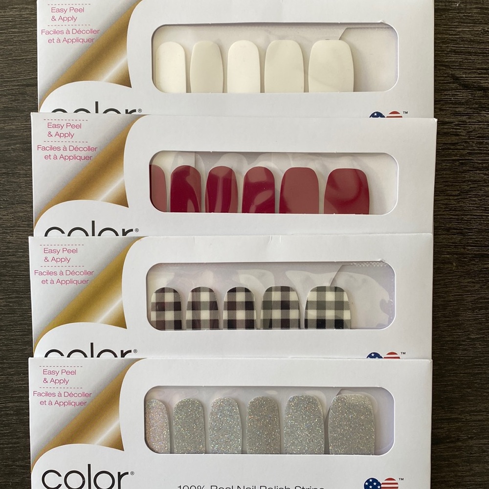 Color Street nail polish strips, 4 packs